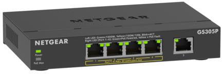 GS305P|GS305P-300JPS|POE+対応 (63W) ギガビット5ポート アンマネージスイッチ|ネットギア公式通販 NETGEAR Store