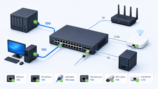 10Gネットワーク導入前のチェックポイント｜NAS・PC・配線・スイッチ選びの基本