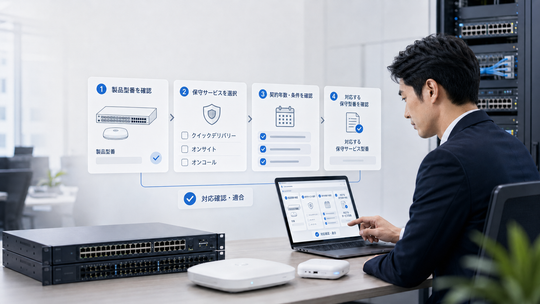 NETGEAR保守サービス型番の選び方｜対応製品・年数の確認方法
