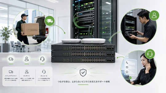 クイックデリバリー・オンサイト・オンコールの違い｜NETGEAR保守サービスを比較