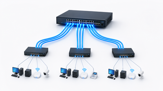 スイッチのアップリンクとは？複数台接続・10G化で確認したい基本