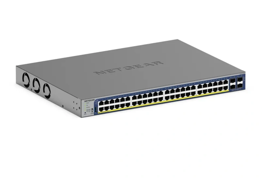 GS752TXP-300JPS｜GS752TXPv3｜ Insightアプリ&クラウド PoE+対応 (380W) 10G SFP+ 4ポート搭載ギガビット48ポート スマートスイッチ｜ネットギア公式通販 NETGEAR Store