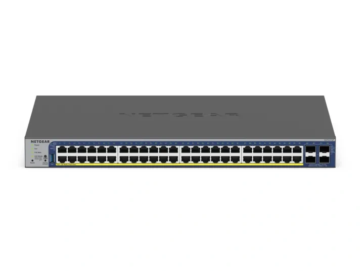 GS752TXPv3 PoE+対応 (380W) 10G SFP+ 4ポート搭載ギガビット48ポート スマートスイッチ【在庫欠品中のため、発送日はご注文後にご連絡いたします】