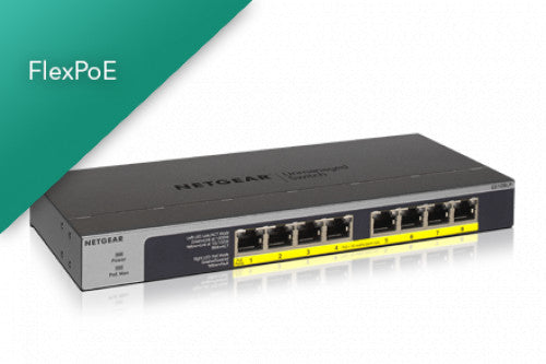 GS108LP｜GS108LP-100AJS｜8PT POE/POE+ GIGABIT UNMANAGED SWCH