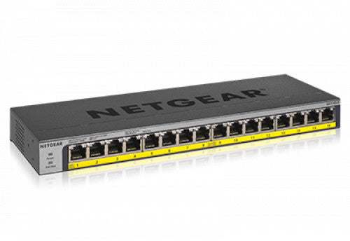 GS116LP｜GS116LP-100AJS｜16PT POE/POE+GIGABIT UNMANAGED SWCH｜ネットギア公式通販 NETGEAR Store