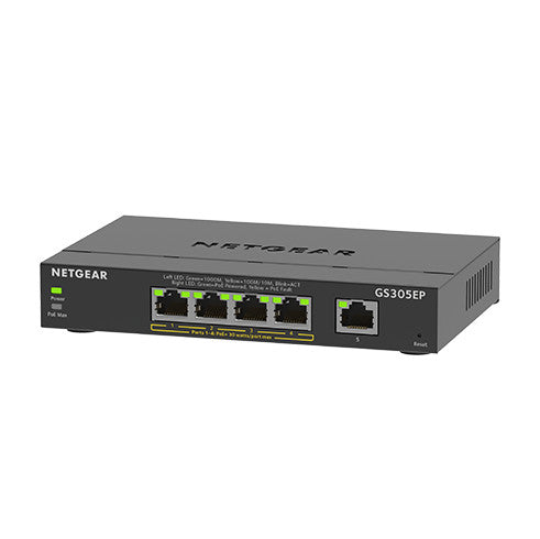 GS305EP｜GS305EP-100JPS｜ギガ5ポート PoE+(63W)対応アンマネージ