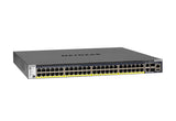 GSM4352PB｜GSM4352PB-100AJS｜ProAV向け PoE+対応 (591W) ギガビット48ポート, 10G RJ-45×2, 10G SFP+スロット×2 スタッカブルL3フルマネージスイッチ｜ネットギア公式通販 NETGEAR Store