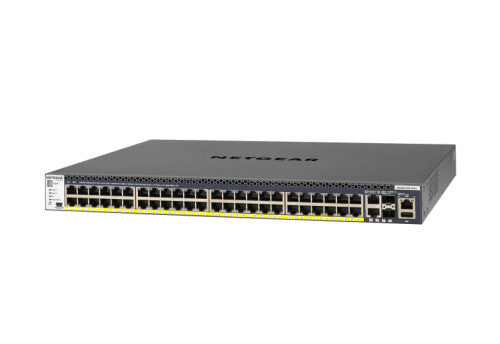 ProAV向け PoE+対応 (591W) ギガビット48ポート, 10G RJ-45×2, 10G SFP+スロット×2 スタッカブルL3フルマネージスイッチ【在庫欠品中のため、発送日はご注文後にご連絡いたします】