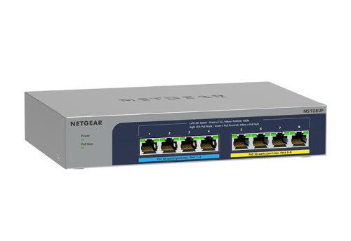 MS108UP｜MS108UP-100JPS｜Ultra60 PoE++対応 (230W) 1G/2.5Gマルチギガアンマネージスイッチ｜ネットギア公式通販 NETGEAR Store