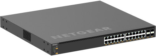 ProAV対応 M4350-24X4V PoE+対応 (576W-720W) 10G/5G/2.5G/1Gx24, 25G SFP28x4 フルマネージスイッチ【在庫以上のご注文の場合は、お問い合わせください】
