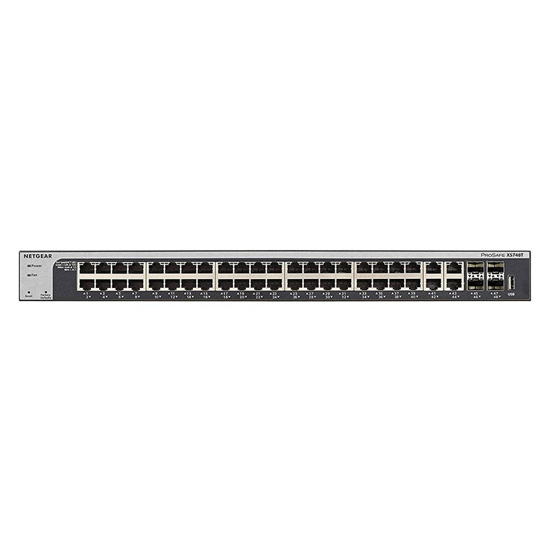 XS748T 10ギガビット44ポート SFP+スロット×4 スマートスイッチ【在庫欠品中のため、発送日はご注文後にご連絡いたします】