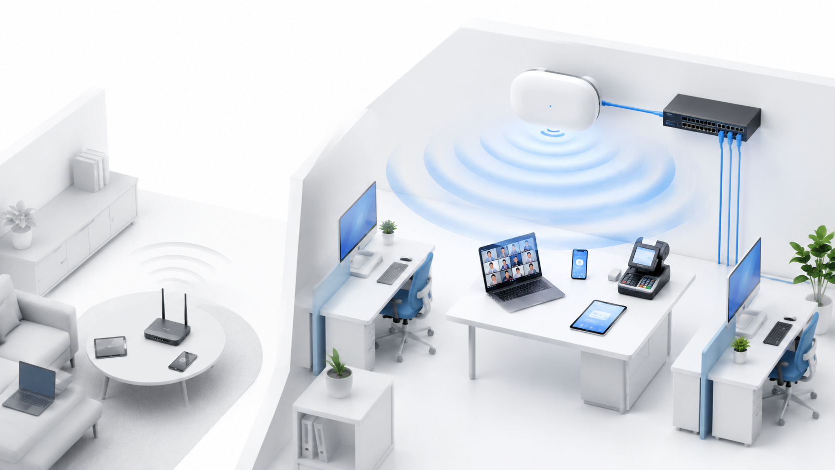 法人向けWiFiアクセスポイントの選び方｜家庭用WiFiとの違いと導入前の確認ポイント