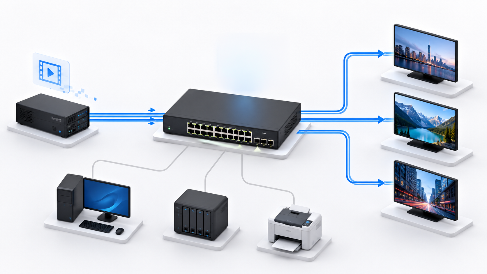 IGMP Snoopingとは？マルチキャスト通信を制御するスイッチ機能を解説
