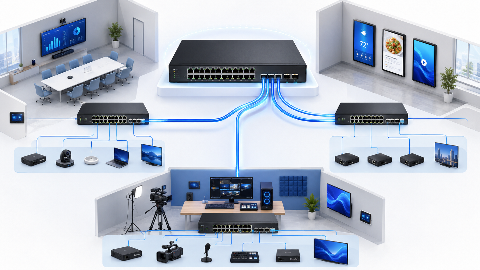 Pro AVで10G・SFP+が必要になるケースとは？AV over IPのアップリンク設計の考え方