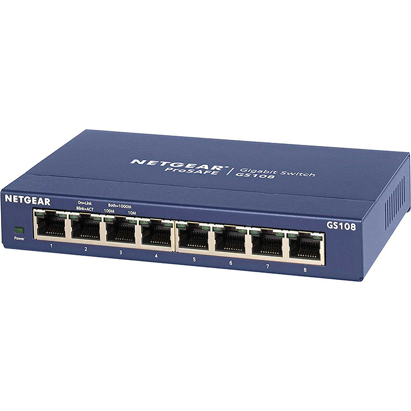 GS108｜GS108-400JPS｜8PT COPPER GIGABIT SWITCH｜ネットギア公式通販 NETGEAR Store