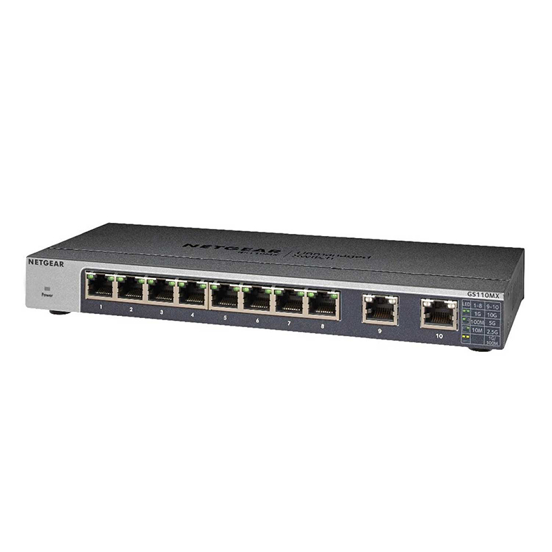 GS110EMX｜GS110EMX-100JPS｜8PT GIGE WEBUNMANAGED WITH UPLINKS｜ネットギア公式通販  NETGEAR Store