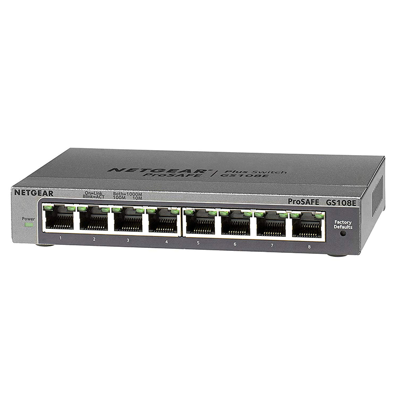 スイッチングハブ NETGEAR Inc. Ultra60 PoE++対応 (230W) 1G/2.5Gマルチギガ8ポートアンマネージスイッチ  MS108UP-100JPS