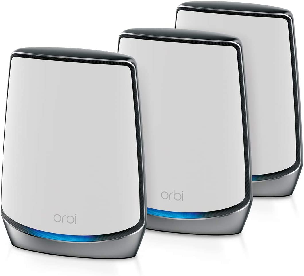 PC/タブレット PC周辺機器 Orbi 8 AX6000 トライバンドメッシュ WiFi 6 2.5ギガポート 搭載 2台 